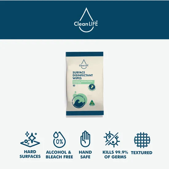 Biodegradable Surface Disinfectant Wipes - Pack of 80 - Modern Teaching Aids NZ