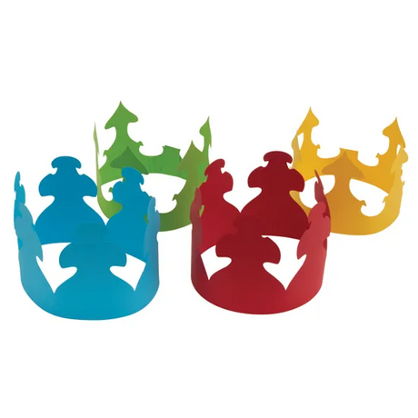 Assorted Coloured Paper Crowns - Pack of 24 - Modern Teaching Aids NZ