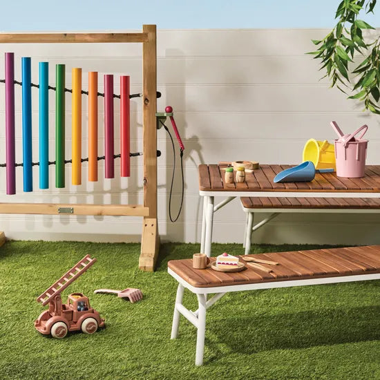 Harmony Education - Outdoor Aluminium Table and Benches - Modern Teaching Aids NZ