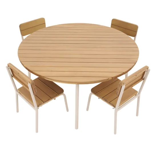 Harmony Outdoor Round Table with 4 Chairs
