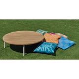 Harmony Outdoor Low Round Table with Outdoor Patterned Cushions