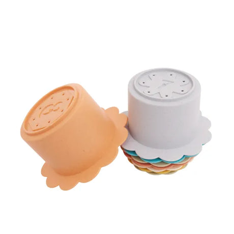 Wheat Straw Blossom Stacking Cups