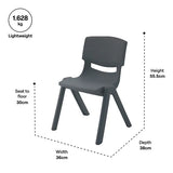 Ergerite Student Chair - Grey - 30cm Seat Height - Modern Teaching Aids NZ