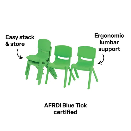 Ergerite Student Chair - Green - 30cm  Seat Height - Modern Teaching Aids NZ