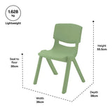 Ergerite Student Chair - Jade Green - 30cm Seat Height - Modern Teaching Aids NZ