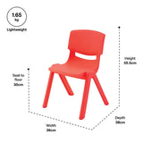 Ergerite Student Chair - Red - 30cm  Seat Height - Modern Teaching Aids NZ