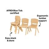 Ergerite Student Chair - Wheat - 30cm Seat Height - Modern Teaching Aids NZ