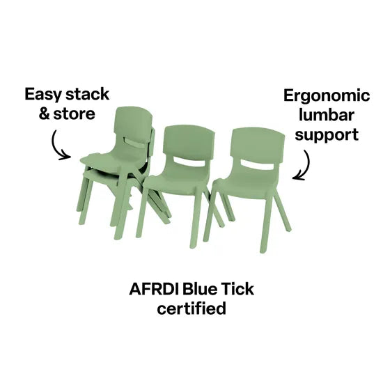 Ergerite Student Chair - Jade Green - 26cm Seat Height - Modern Teaching Aids NZ