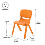 Ergerite Student Chair - Orange - 33.5cm Seat Height - Modern Teaching Aids NZ