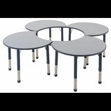 Ergerite Cut Away Table - Set of 4 - 52-74cm high - Modern Teaching Aids NZ