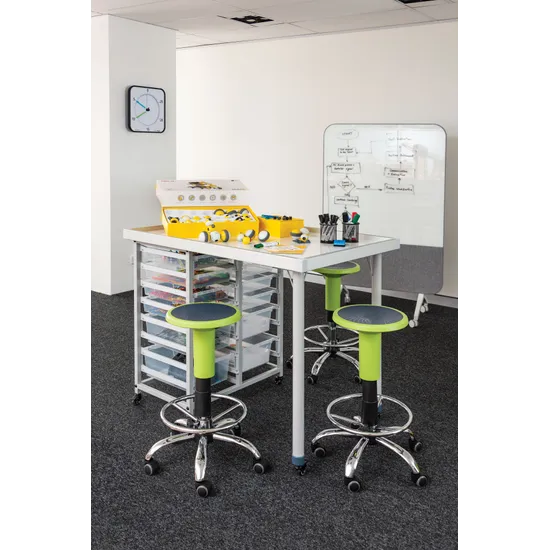 Ergerite STEM & Robotics Standing Table with Trays - 97 (H) cm