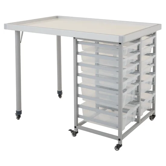 Ergerite STEM & Robotics Standing Table with Trays - 97 (H) cm