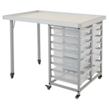 Ergerite STEM & Robotics Standing Table with Trays - 97 (H) cm