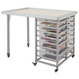 Ergerite STEM & Robotics Standing Table with Trays - 97 (H) cm