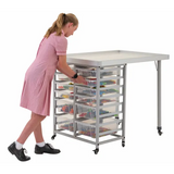 Ergerite STEM & Robotics Standing Table with Trays - 97 (H) cm