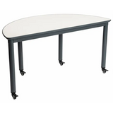 Ergerite Semi-circle Table on Castors - Whiteboard - 66 (H) cm - Modern Teaching Aids NZ
