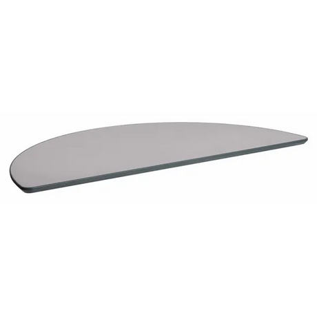 Ergerite Semi-circle Tabletop - Grey - 120 (L) x 60 (W) cm