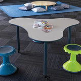 Ergerite Three Leaf Table on Castors - Grey - 66 (H) cm - Modern Teaching Aids NZ