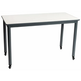 Ergerite Rectangular Table on Castors - Whiteboard - 60 (H) cm - Modern Teaching Aids NZ