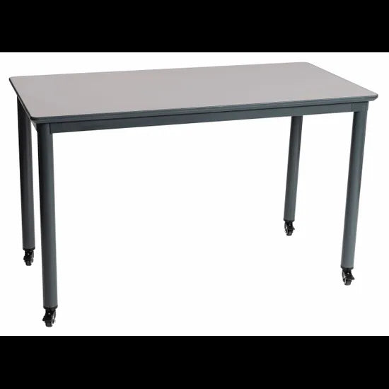 Ergerite - Rectangular Grey Table - 120 x 60 x 60 cm