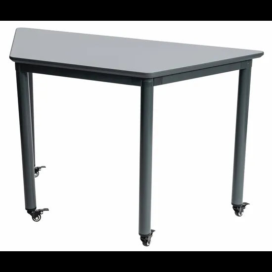 Ergerite - Trapezoidal Grey Table - 116 x 52 x 60cm