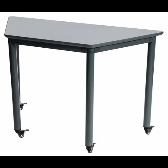 Ergerite - Trapezoidal Grey Table - 116 x 52 x 72cm