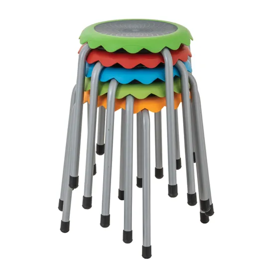 Ergerite - Easy Stackable Stools - Set of 5 - Modern Teaching Aids NZ