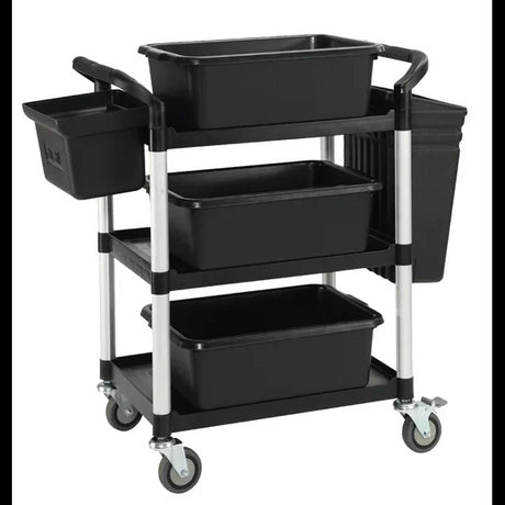 Utility Trolley with Accessory Tubs - Black - Modern Teaching Aids NZ