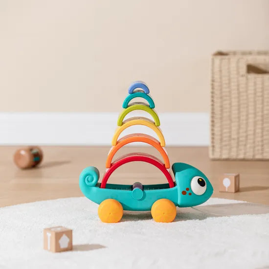 Rainbow Chameleon Pull-Along - Modern Teaching Aids NZ