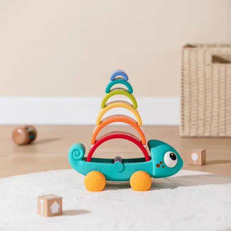 Rainbow Chameleon Pull-Along - Modern Teaching Aids NZ