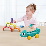 Rainbow Chameleon Pull-Along - Modern Teaching Aids NZ