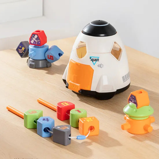 Magic Toy Spaceship Shape Sorter Building Set - Modern Teaching Aids NZ