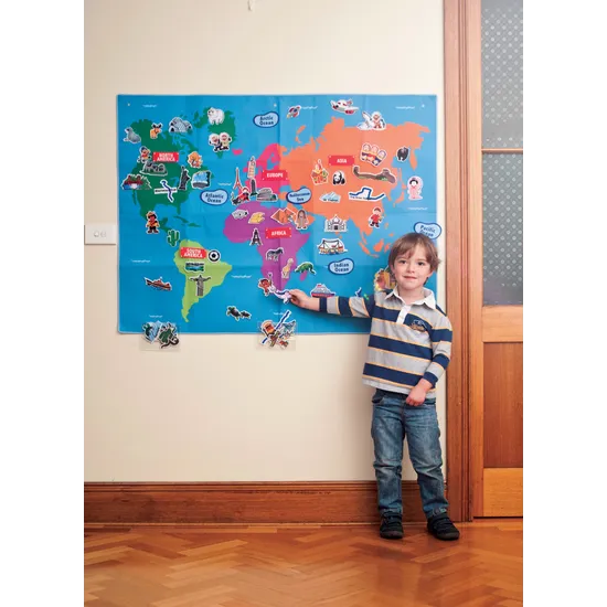 Giant World Felt Map - Modern Teaching Aids NZ