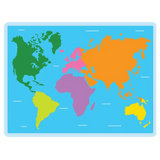 Giant World Felt Map - Modern Teaching Aids NZ