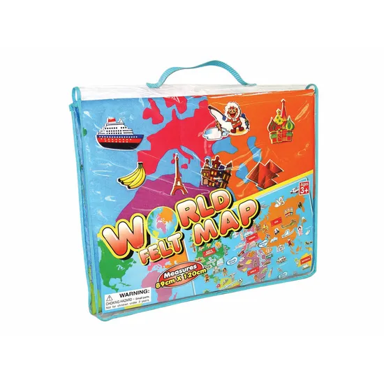 Giant World Felt Map - Modern Teaching Aids NZ