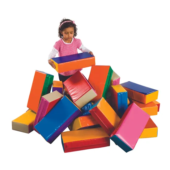 Soft Play Big Bricks - Foam & Vinyl - 24 Piece Set - Modern Teaching Aids NZ
