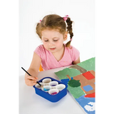 Paint Tray With 6 Pots - Modern Teaching Aids NZ