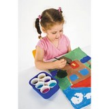 Paint Tray With 6 Pots - Modern Teaching Aids NZ