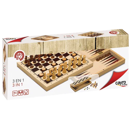 Combo Chess 3 in 1 Foldable Game - Modern Teaching Aids NZ