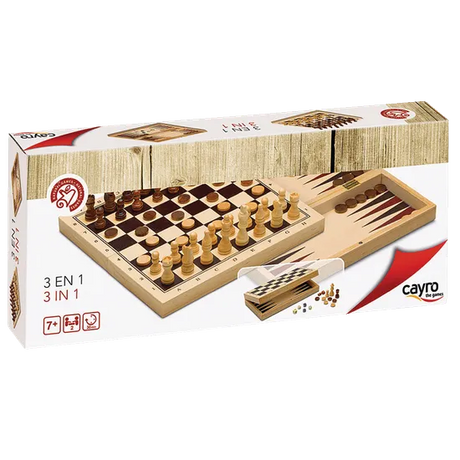 Combo Chess 3 in 1 Foldable Game - Modern Teaching Aids NZ
