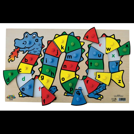 Dragon ABC Peg Puzzle 26pc - Modern Teaching Aids NZ