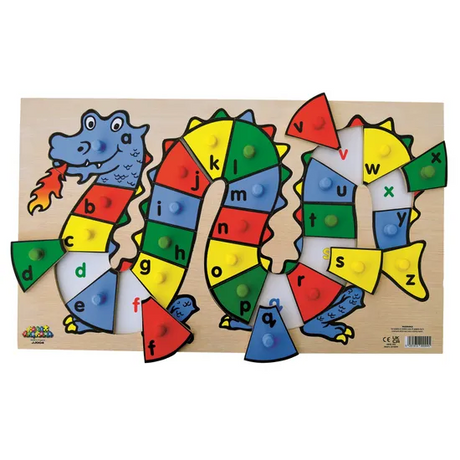 Dragon ABC & Numbers Peg Puzzle Set of 2