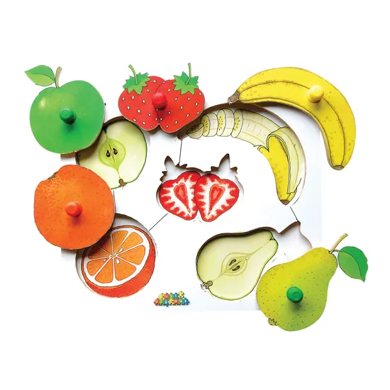 Fruit Knob Puzzle - 5 Pieces - Modern Teaching Aids NZ