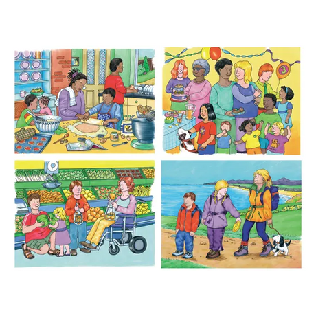 Kinds of Family Set of 4 - Modern Teaching Aids NZ