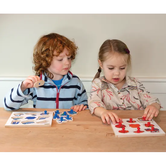 Colour Peg Puzzles Set of 4 - Modern Teaching Aids NZ