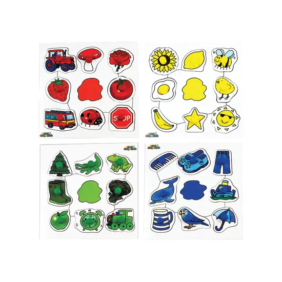 Colour Peg Puzzles Set of 4 - Modern Teaching Aids NZ