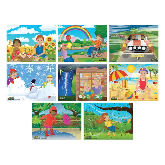 Weather Jigsaws set of 8 - Modern Teaching Aids NZ