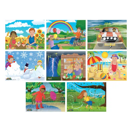 Weather Jigsaws set of 8 - Modern Teaching Aids NZ