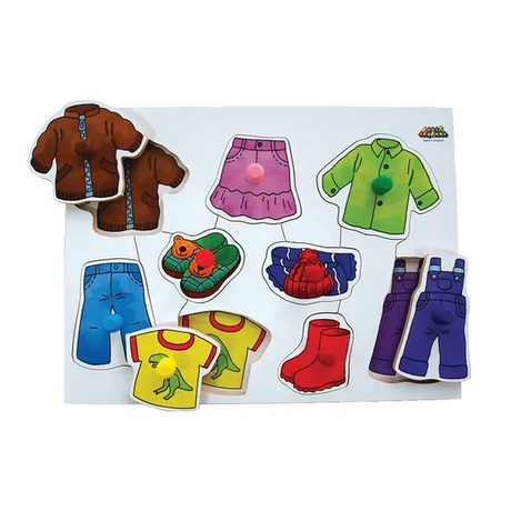 Clothes Big Peg Puzzle 9pc - Modern Teaching Aids NZ