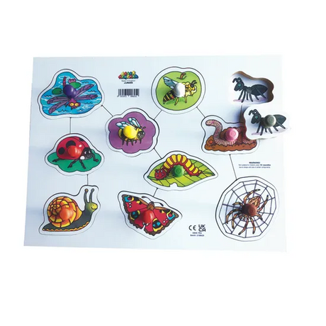 Insects Big Peg Puzzle 10pc - Modern Teaching Aids NZ